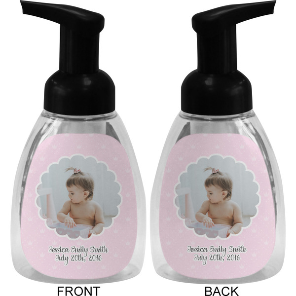 Baby Girl Photo Foam Soap Bottle (Front & Back)
