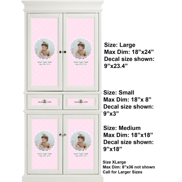 Baby Girl Photo Full Cabinet (Show Sizes)