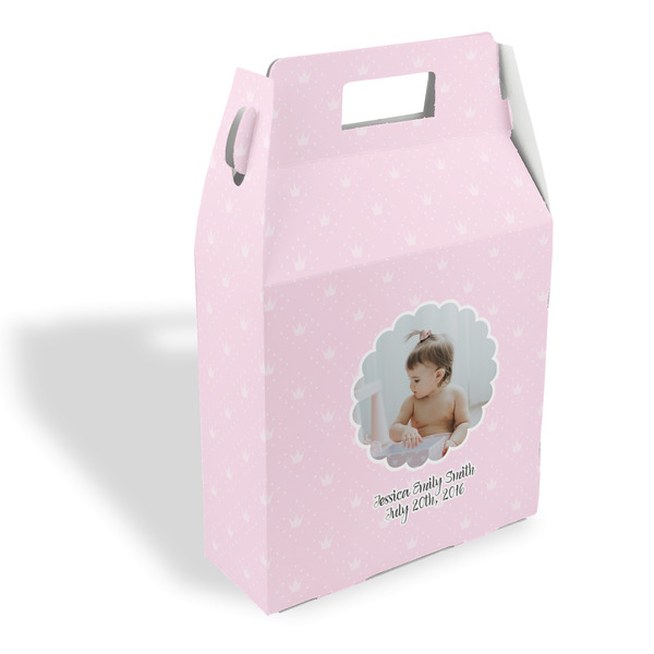Custom Baby Girl Photo Gable Favor Box