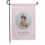 Baby Girl Photo Small Garden Flag - Single Sided