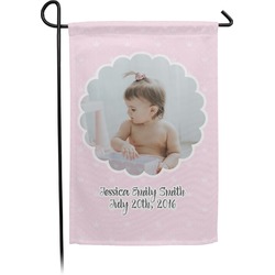 Baby Girl Photo Small Garden Flag - Double Sided