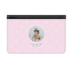 Baby Girl Photo Genuine Leather ID & Card Wallet - Slim Style (Personalized)