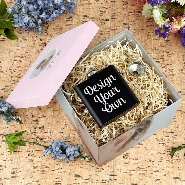 Baby Girl Photo Gift Boxes with Lid - Canvas Wrapped - Large - In Context