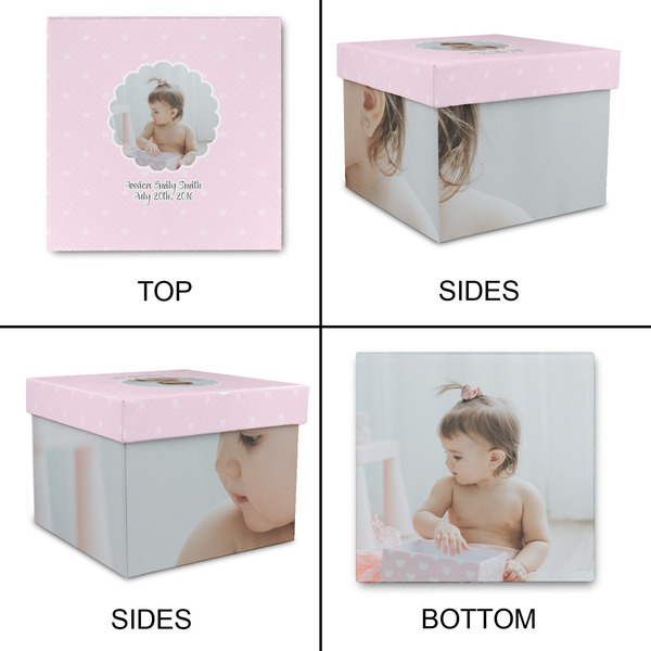 Baby Girl Photo Gift Boxes with Lid - Canvas Wrapped - XX-Large - Approval