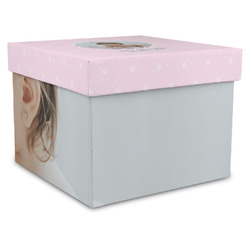 Baby Girl Photo Gift Box with Lid - Canvas Wrapped - XX-Large