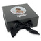 Baby Girl Photo Gift Boxes with Magnetic Lid - Black - Front (angle)