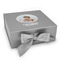 Baby Girl Photo Gift Boxes with Magnetic Lid - Silver - Front
