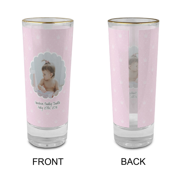 Baby Girl Photo Glass Shot Glass - 2 oz - Single - APPROVAL