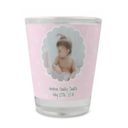 Baby Girl Photo Glass Shot Glass - 1.5 oz - Set of 4