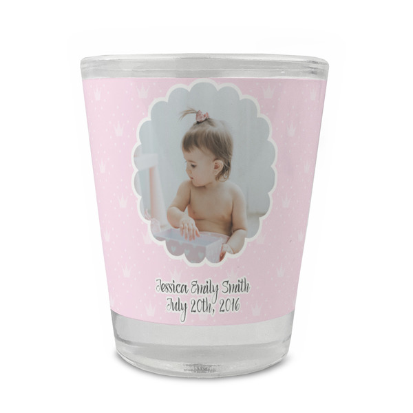 Custom Baby Girl Photo Glass Shot Glass - 1.5 oz - Single