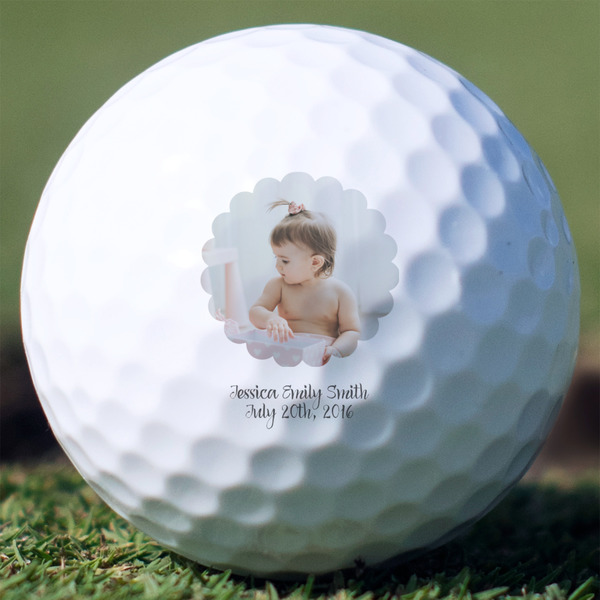 Custom Baby Girl Photo Golf Balls - Titleist Pro V1 - Set of 12