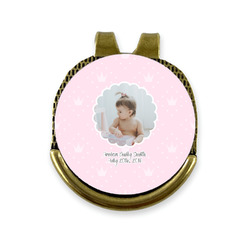 Baby Girl Photo Golf Ball Marker - Hat Clip - Gold