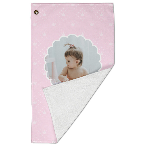 Baby Girl Photo Golf Towel - Folded (Large)