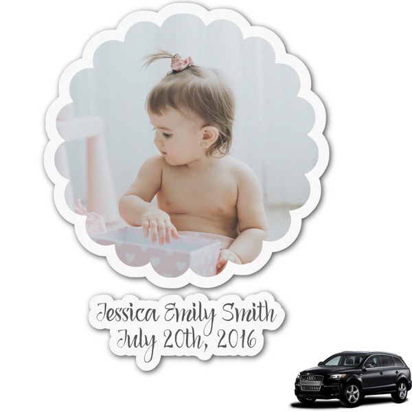 Custom Baby Girl Photo Graphic Car Decal (Personalized)