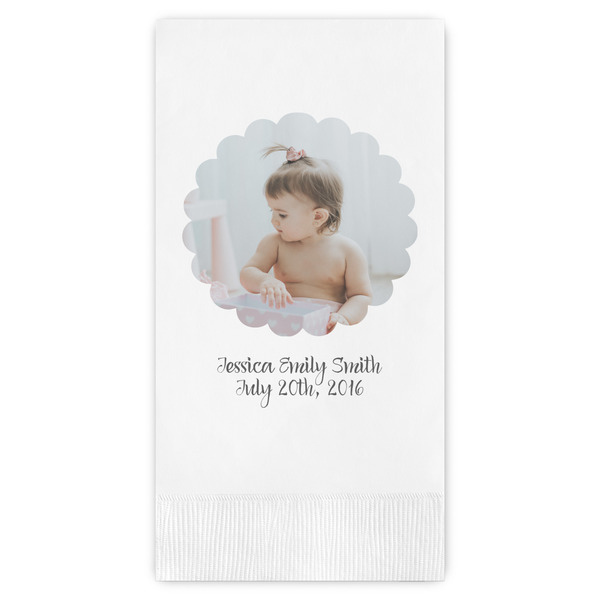 Custom Baby Girl Photo Guest Paper Towels - Full Color