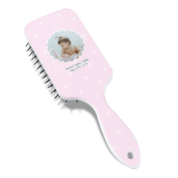 Baby Girl Photo Hair Brush - Angle View