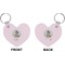 Baby Girl Photo Heart Keychain (Front + Back)