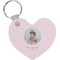Baby Girl Photo Heart Keychain (Personalized)