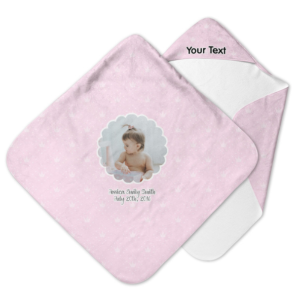 Custom Baby Girl Photo Hooded Baby Towel