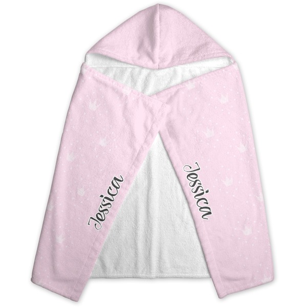 Baby Girl Photo Hooded Towel - Folded