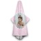 Baby Girl Photo Hooded Towel - Hanging