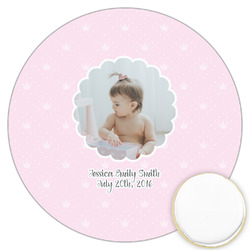 Baby Girl Photo Printed Cookie Topper - 3.25"