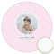 Baby Girl Photo Icing Circle - Large - Front