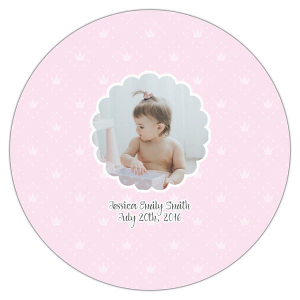 Baby Girl Photo Icing Circle - Small - Single