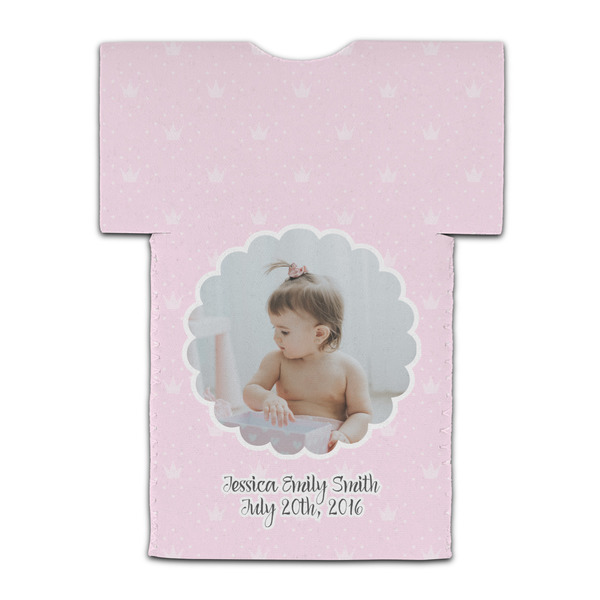 Baby Girl Photo Jersey Bottle Cooler - BACK (flat)