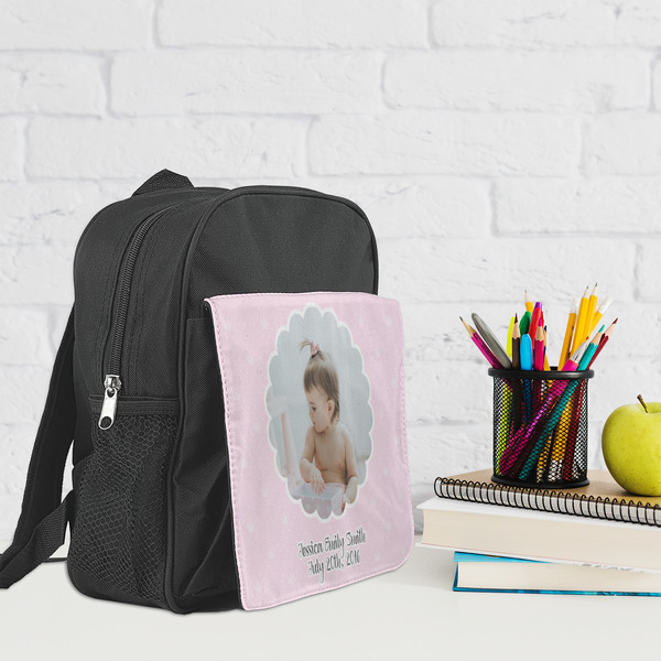 Baby Girl Photo Kid's Backpack - Lifestyle