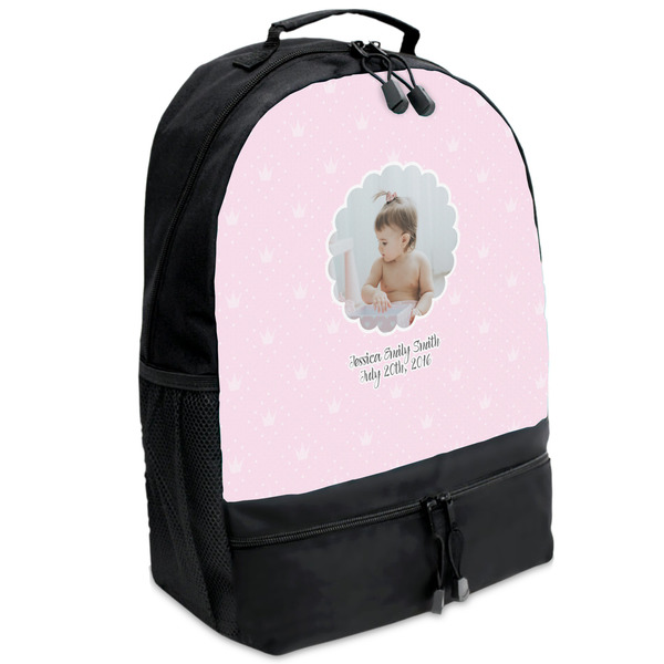 Custom Baby Girl Photo Backpacks - Black