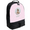 Baby Girl Photo Large Backpack - Black - Angled View