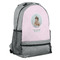 Baby Girl Photo Large Backpack - Gray - Angled View
