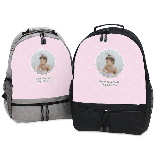 Baby Girl Photo Large Backpacks - Both
