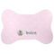 Baby Girl Photo Bone Shaped Dog Food Mat (Large) (Personalized)