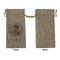Baby Girl Photo Large Burlap Gift Bags - Front Approval