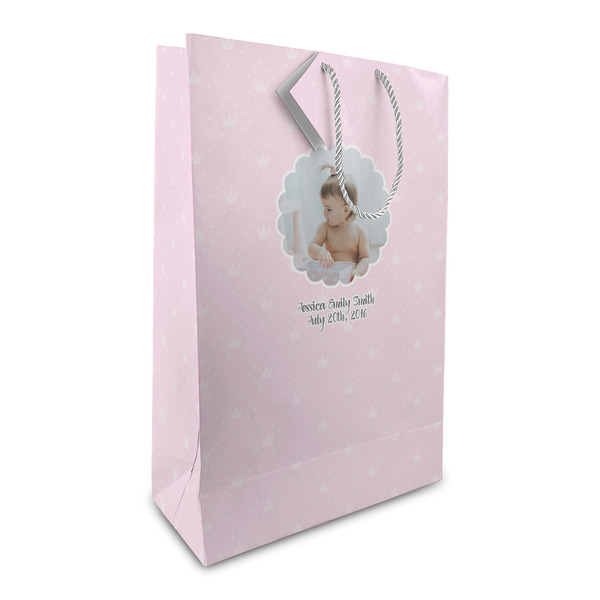 Custom Baby Girl Photo Large Gift Bag