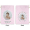 Baby Girl Photo Large Laundry Bag - Front & Back View