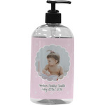 Baby Girl Photo Plastic Soap / Lotion Dispenser (16 oz - Large - Black)