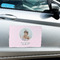 Baby Girl Photo Large Rectangle Car Magnets- In Context