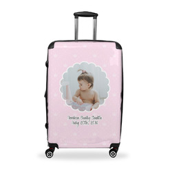 Baby Girl Photo Suitcase - 28" Large - Checked