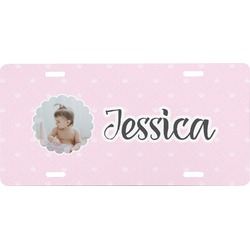 Baby Girl Photo Front License Plate (Personalized)