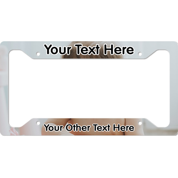 Custom Baby Girl Photo License Plate Frame - Style A