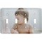 Baby Girl Photo Light Switch Cover (4 Toggle Plate)