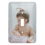 Baby Girl Photo Light Switch Cover
