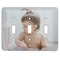 Baby Girl Photo Light Switch Covers (3 Toggle Plate)