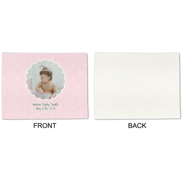 Baby Girl Photo Linen Placemat - APPROVAL Single (single sided)