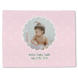 Baby Girl Photo Single-Sided Linen Placemat - Single