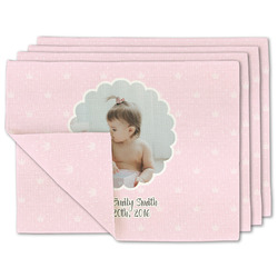 Baby Girl Photo Linen Placemat