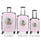 Baby Girl Photo Luggage Bags all sizes - With Handle